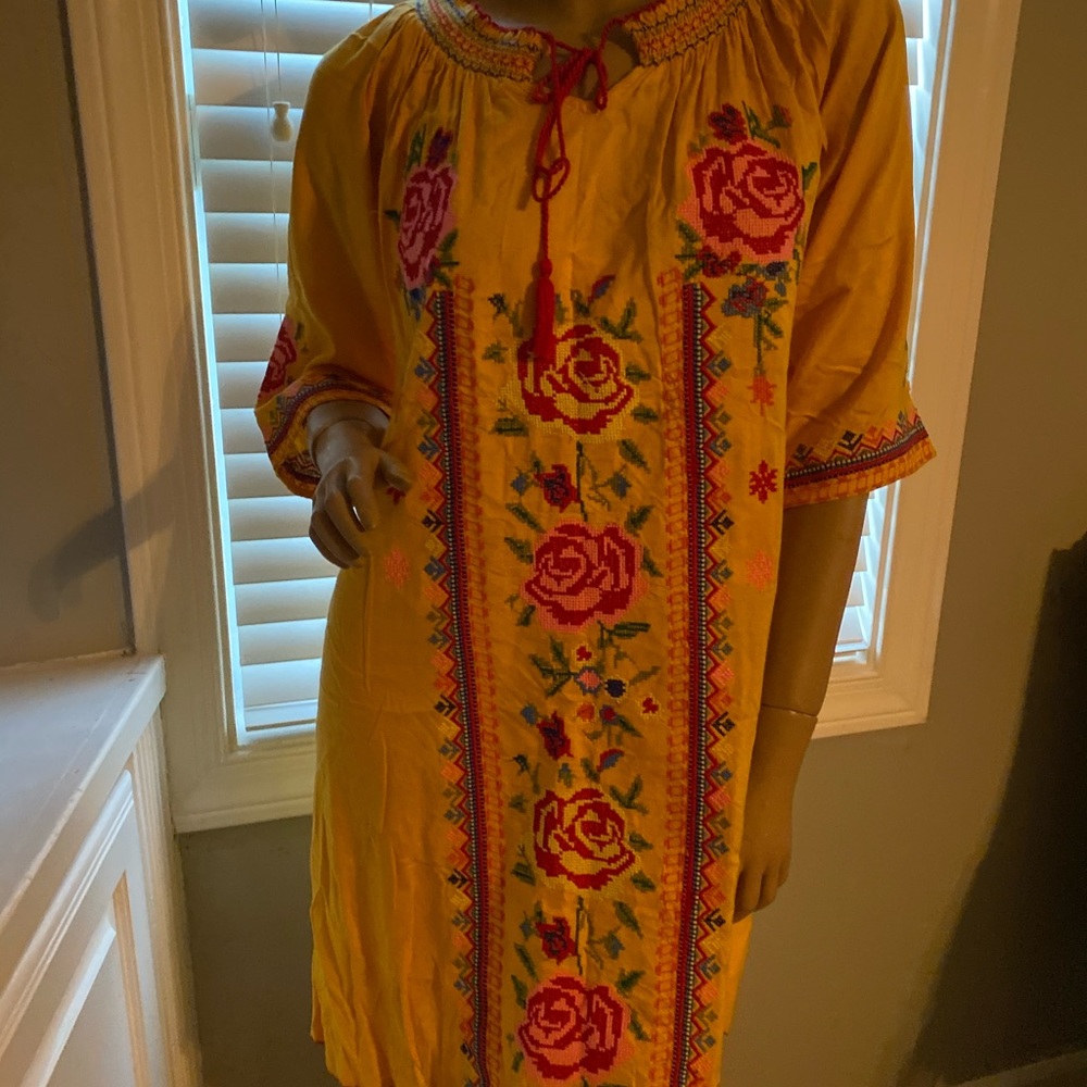 Mexican Embroidered Dress